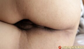 Oil B lowers panties and gets fucked in the ass taking mudpie