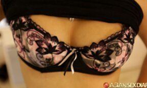 Thi strips underwear sucks cock and gets fucked from behind