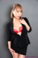 Office lady exposing bra