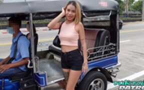 Lala Star lowers panties and rides cock