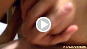 LBFM Eva has her shaved pussy penetrated and rides cock