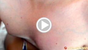 LBFM Sa in sun dress pounded on bed and fucked doggy style