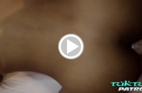 Puy topless sucking cock and fucked doggy style